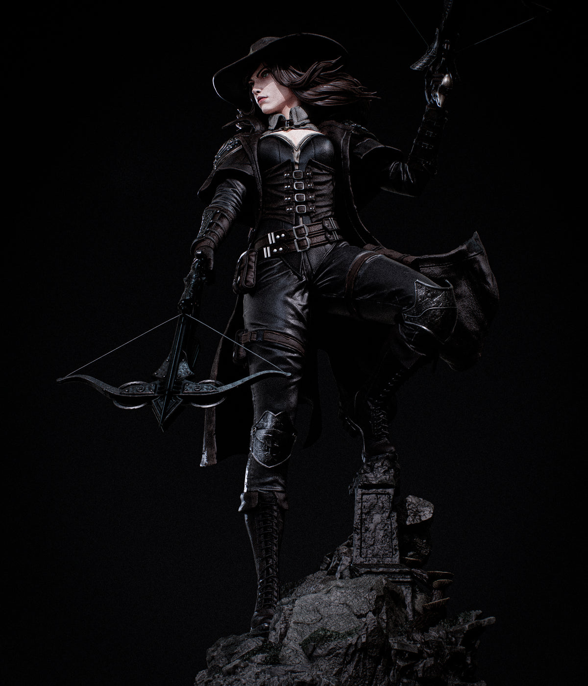 Witch Hunter Sculpture (75mm to 500mm) - Unassembled/Unpainted/3D Print