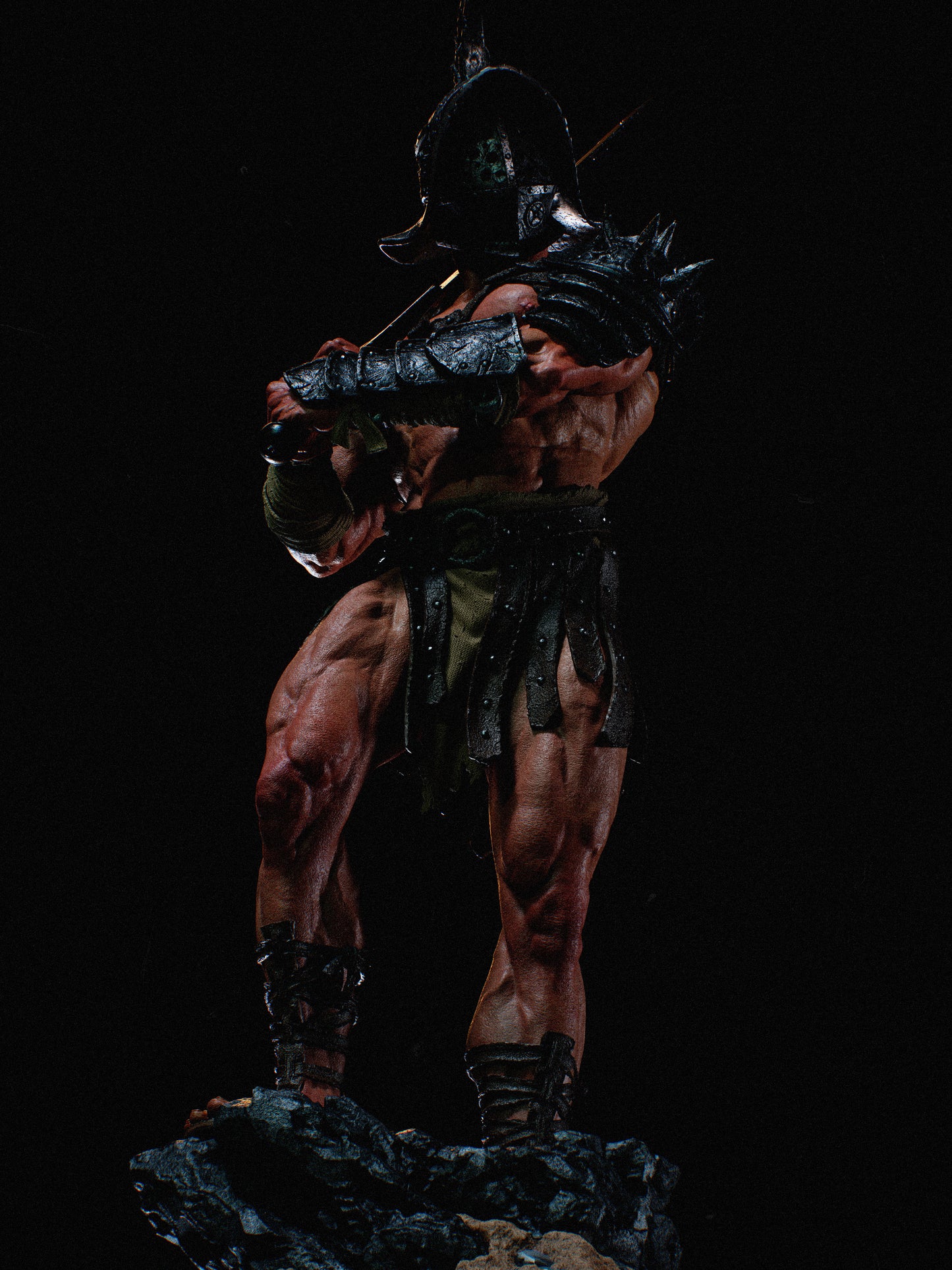 Gladiator Sculpture (75mm to 500mm) - Unassembled/Unpainted/3D Print
