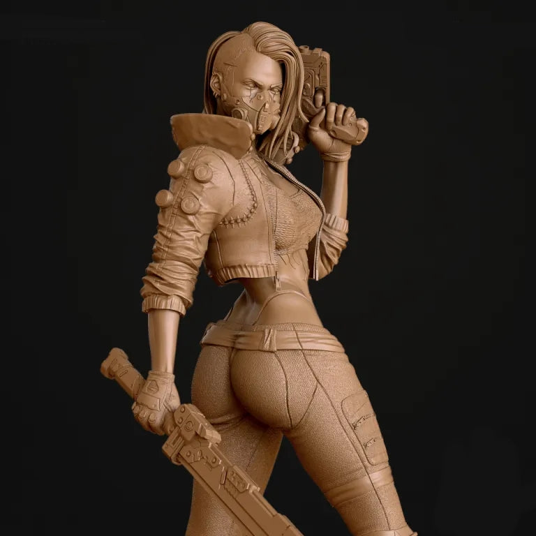 Female V Sculpture (75mm to 500mm) - Unassembled/Unpainted/3D Print