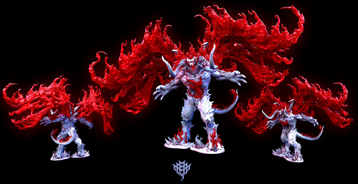 Valarauko Pose 3 - Demon - by Mini Monster Mayhem- Tabletop RPG Miniature - Roleplaying 3D Printed Fantasy Mini