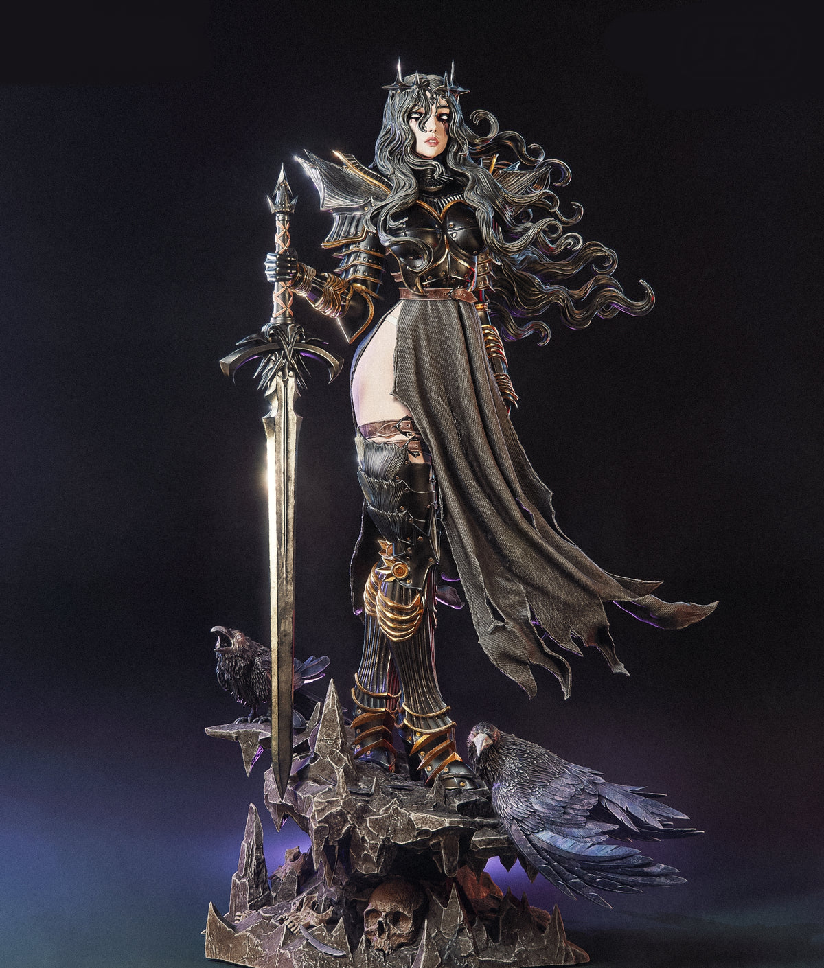 Valdreth Sculpture (75mm to 500mm) - Unassembled/Unpainted/3D Print