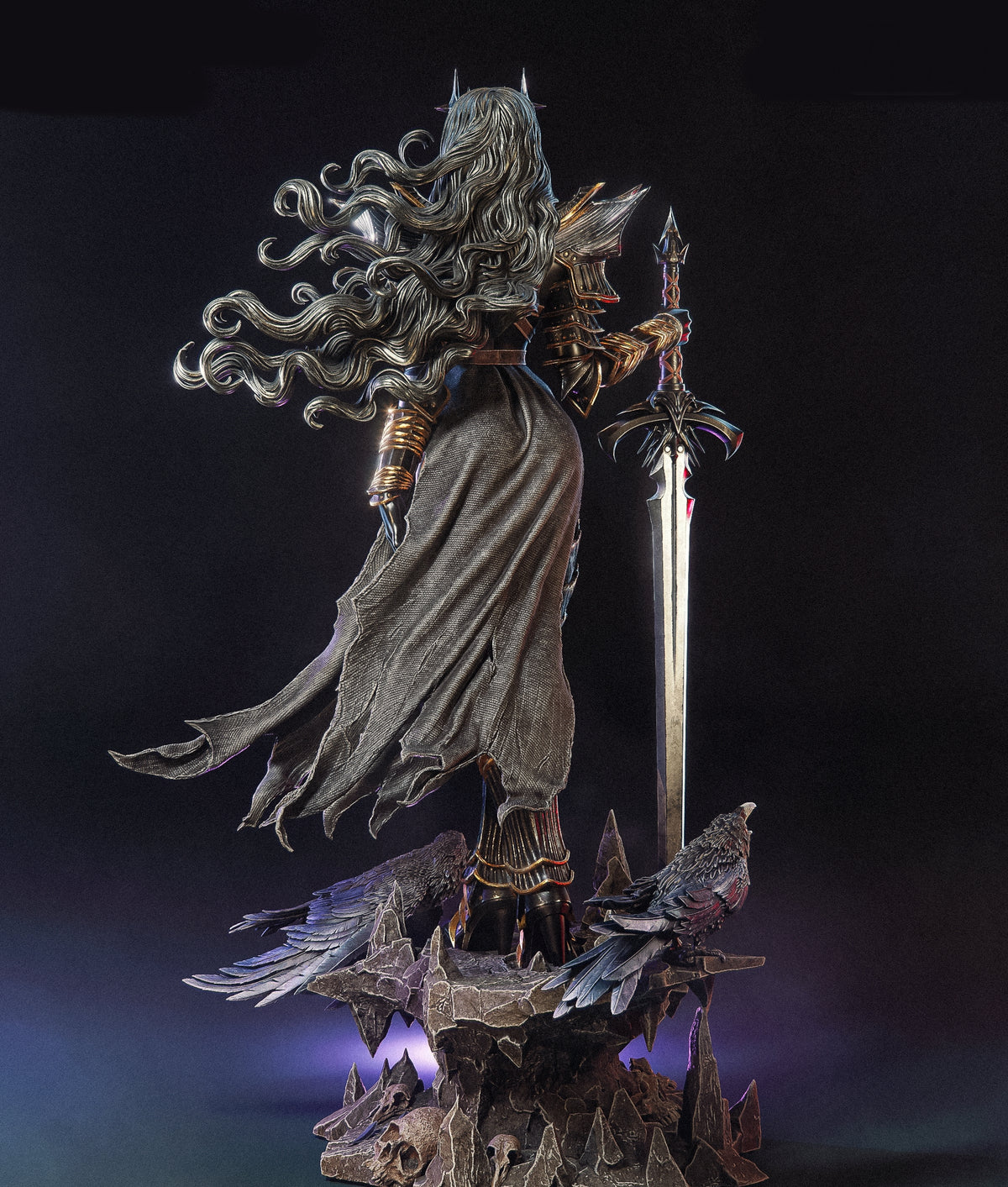 Valdreth Sculpture (75mm to 500mm) - Unassembled/Unpainted/3D Print