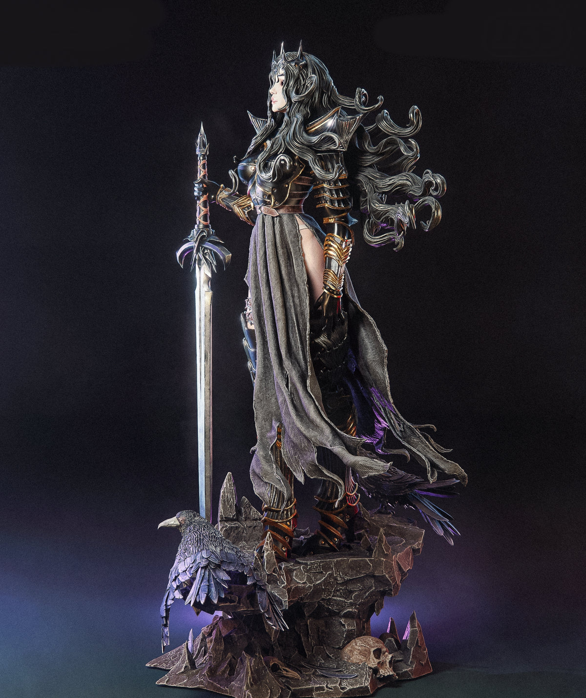 Valdreth Sculpture (75mm to 500mm) - Unassembled/Unpainted/3D Print