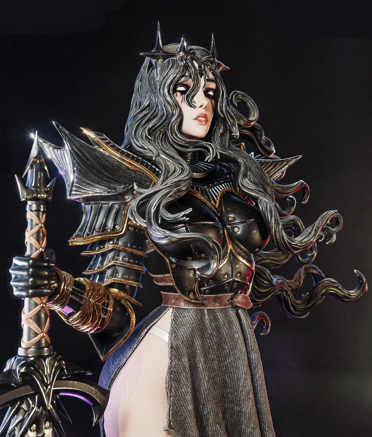 Valdreth Sculpture (75mm to 500mm) - Unassembled/Unpainted/3D Print