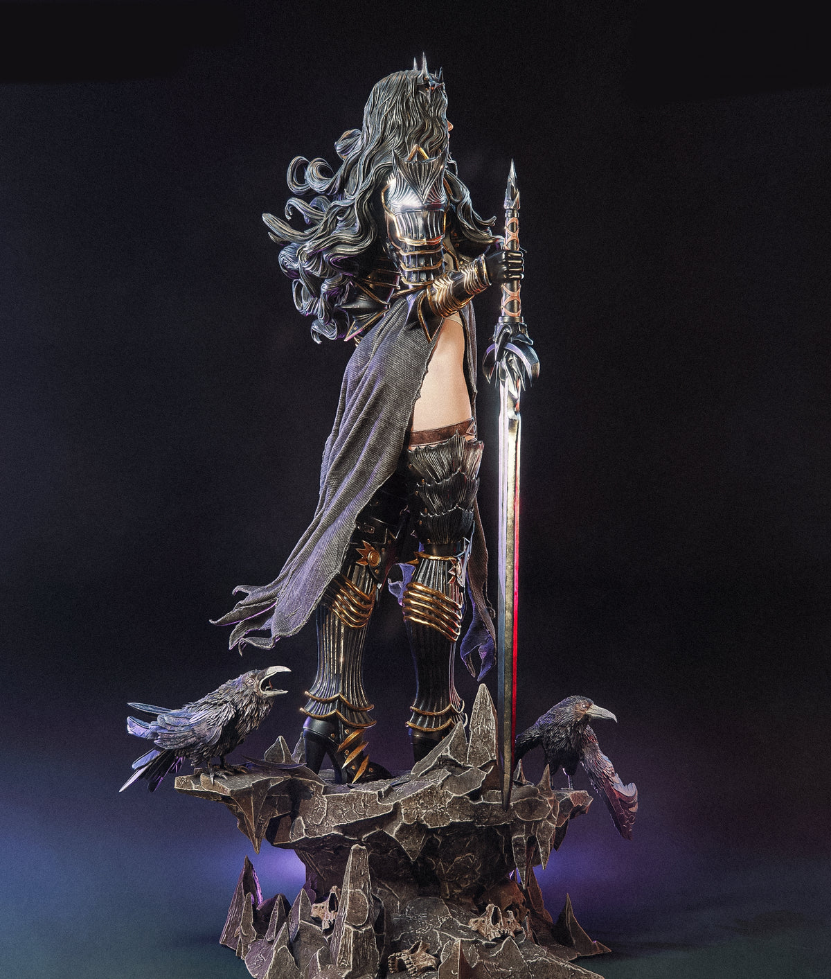Valdreth Sculpture (75mm to 500mm) - Unassembled/Unpainted/3D Print