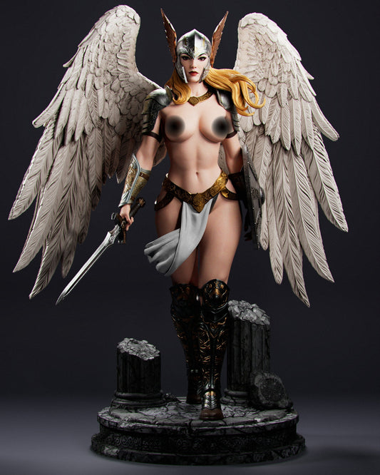 Brynhildr Valkyrie NSFW Sculpture (75mm to 500mm) - Unassembled/Unpainted/3D Print