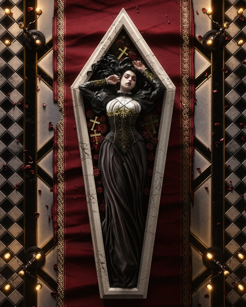 Vampire Countess Sculpture(75mm to 500mm) - Unassembled/Unpainted/3D Print