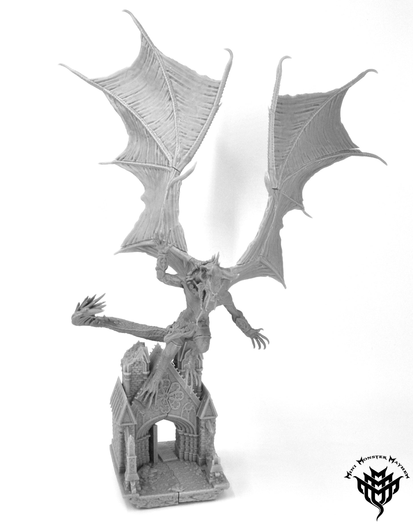 Vampire Dragon - by Mini Monster Mayhem- Tabletop RPG Miniature - Roleplaying 3D Printed Fantasy Mini