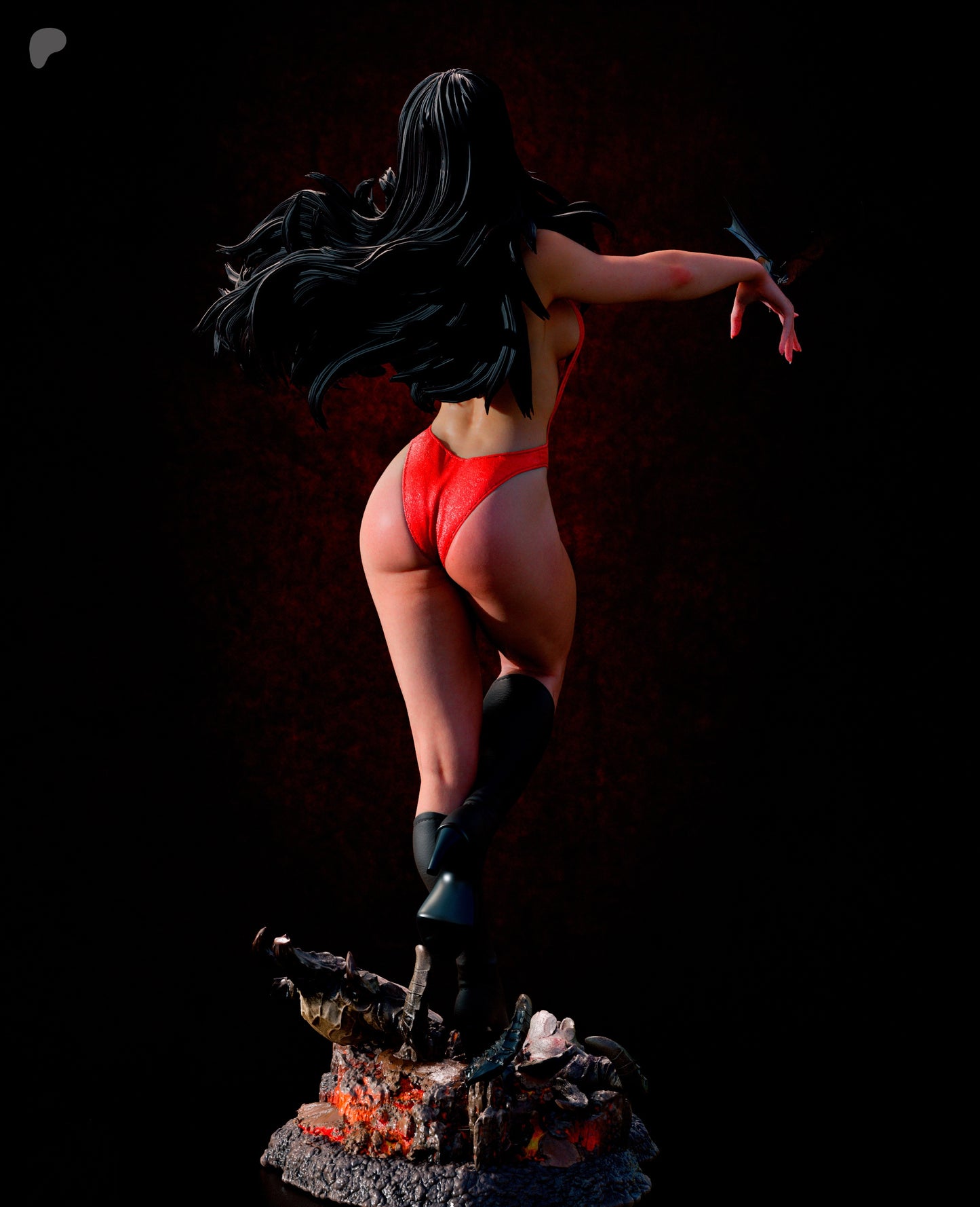 Vampirella Sculpture (75mm to 500mm) - Unassembled/Unpainted/3D Print