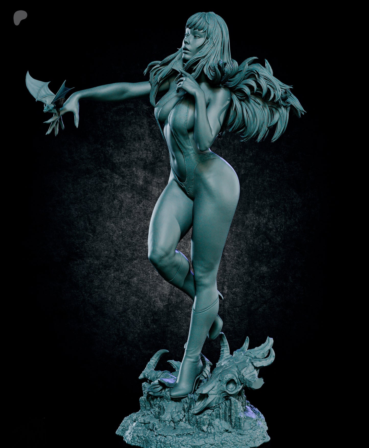 Vampirella Sculpture (75mm to 500mm) - Unassembled/Unpainted/3D Print