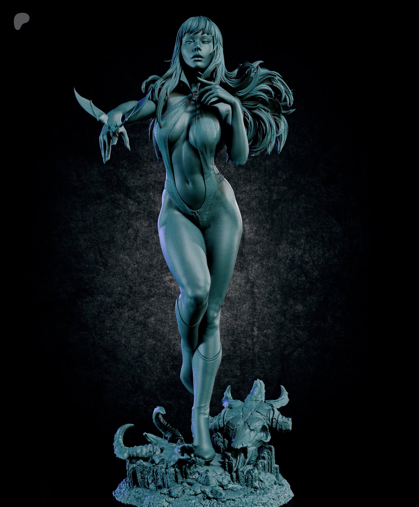 Vampirella Sculpture (75mm to 500mm) - Unassembled/Unpainted/3D Print