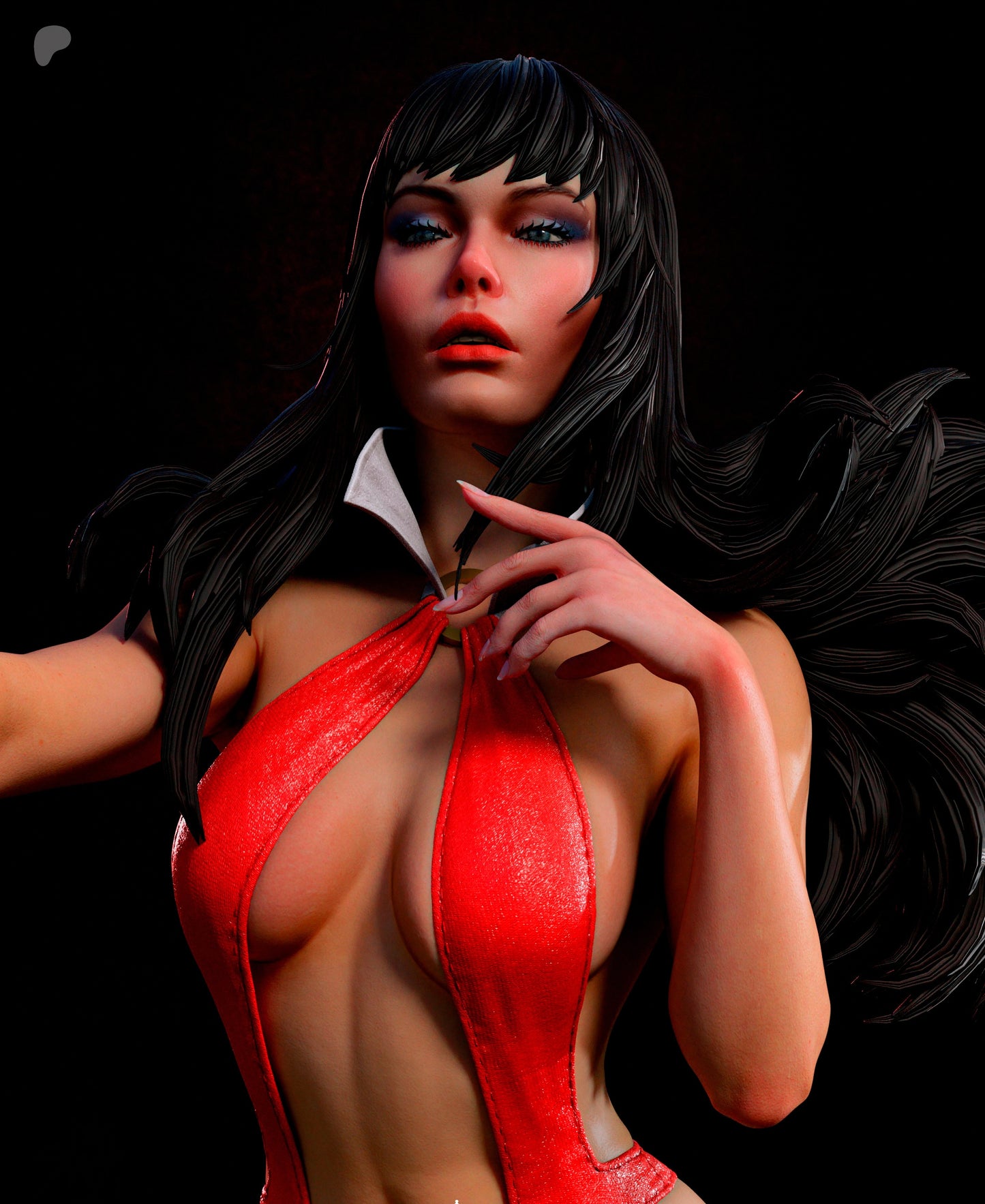 Vampirella Sculpture (75mm to 500mm) - Unassembled/Unpainted/3D Print