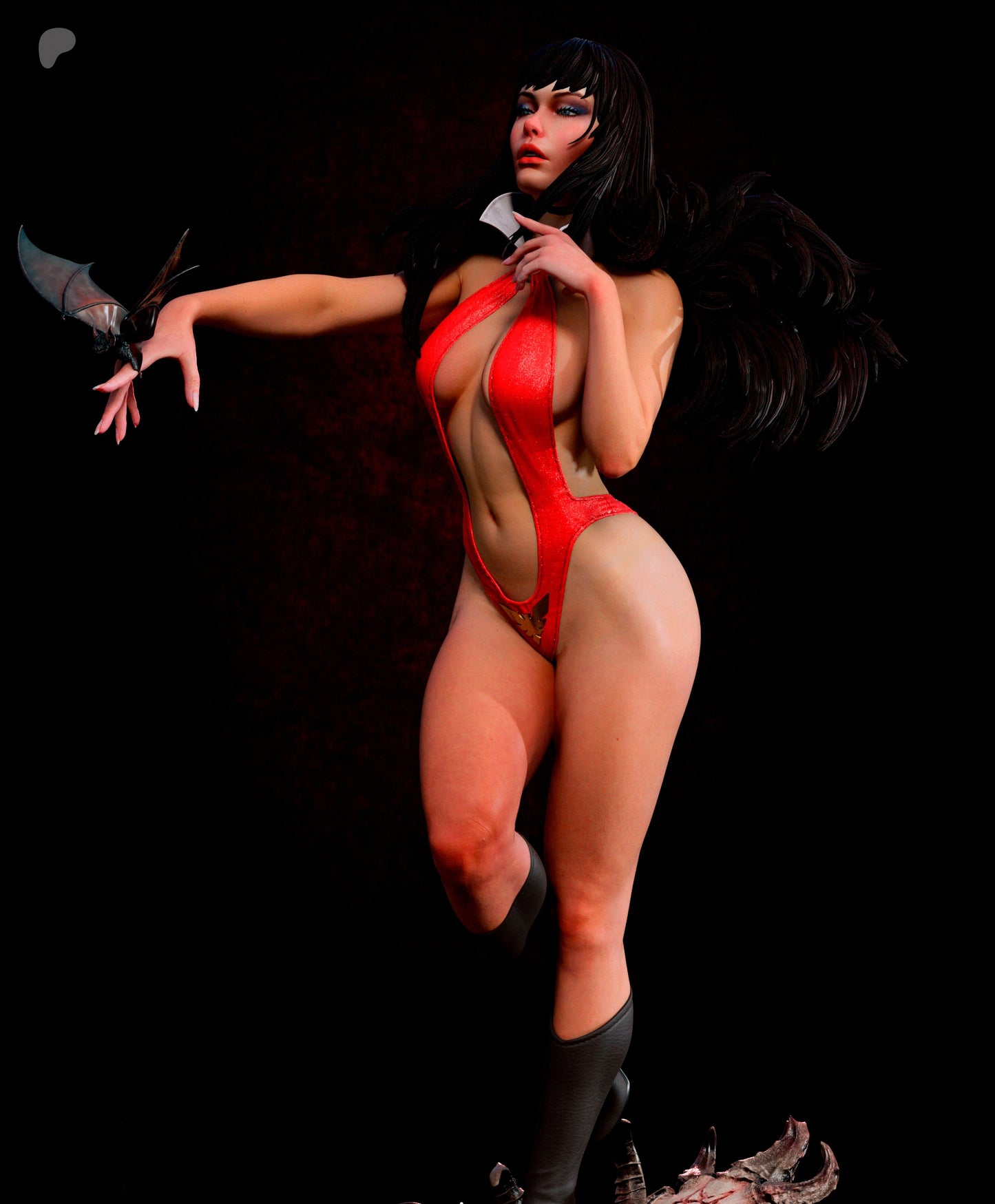 Vampirella Sculpture (75mm to 500mm) - Unassembled/Unpainted/3D Print