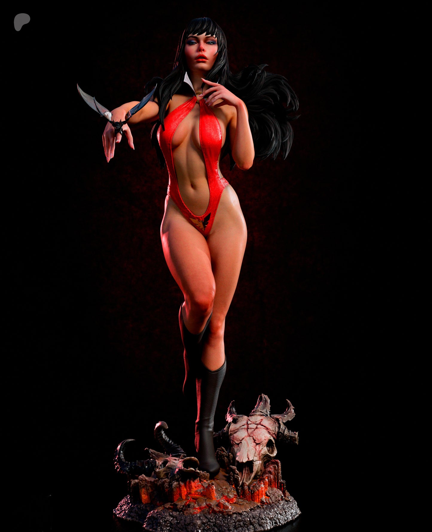 Vampirella Sculpture (75mm to 500mm) - Unassembled/Unpainted/3D Print