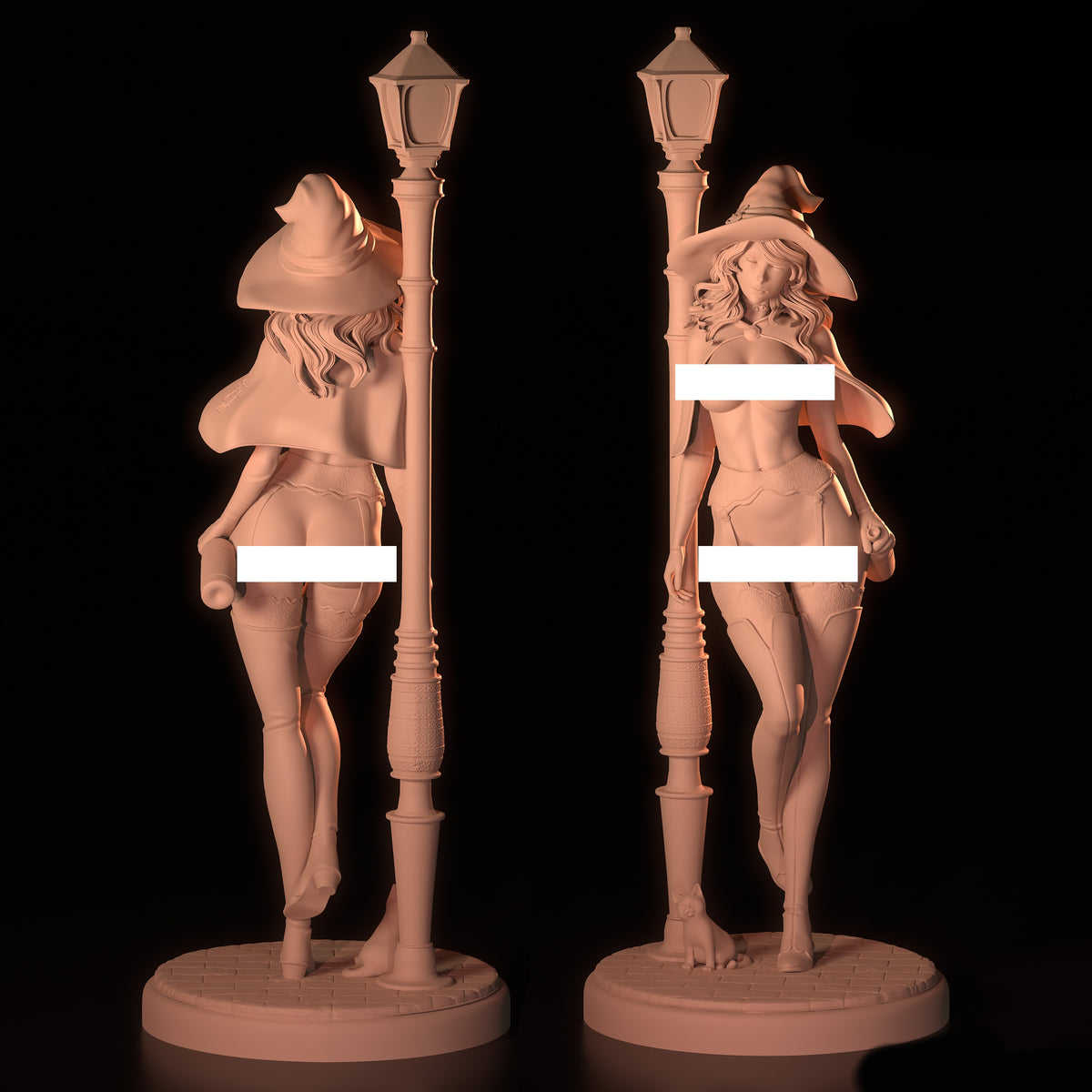 Vanessa Enoteca SFW/NSFW Sculpture (75mm to 500mm) - Unassembled/Unpainted/3D Print
