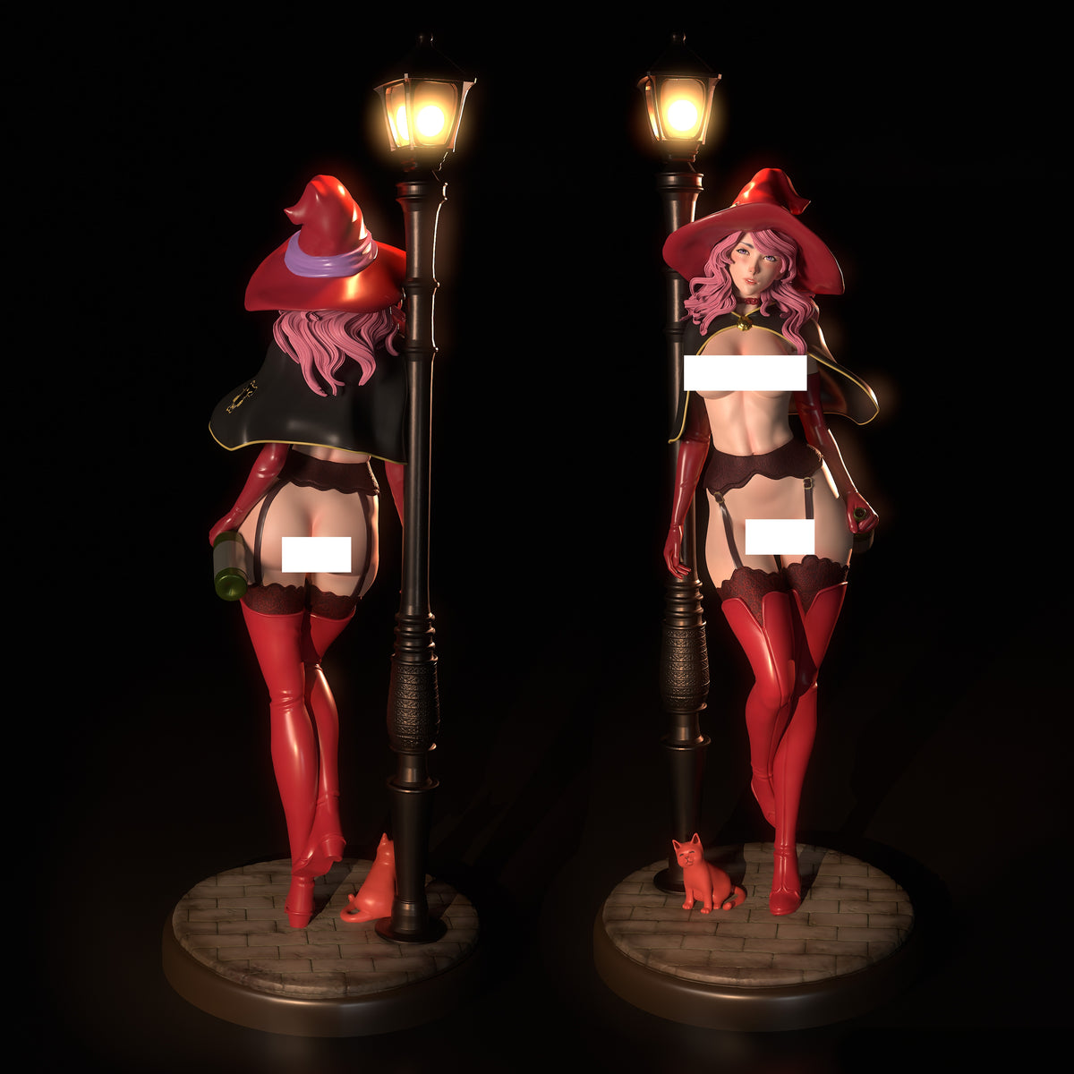 Vanessa Enoteca SFW/NSFW Sculpture (75mm to 500mm) - Unassembled/Unpainted/3D Print