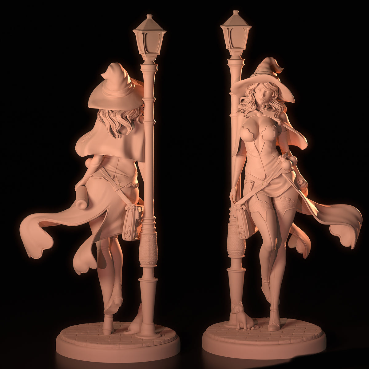 Vanessa Enoteca SFW/NSFW Sculpture (75mm to 500mm) - Unassembled/Unpainted/3D Print