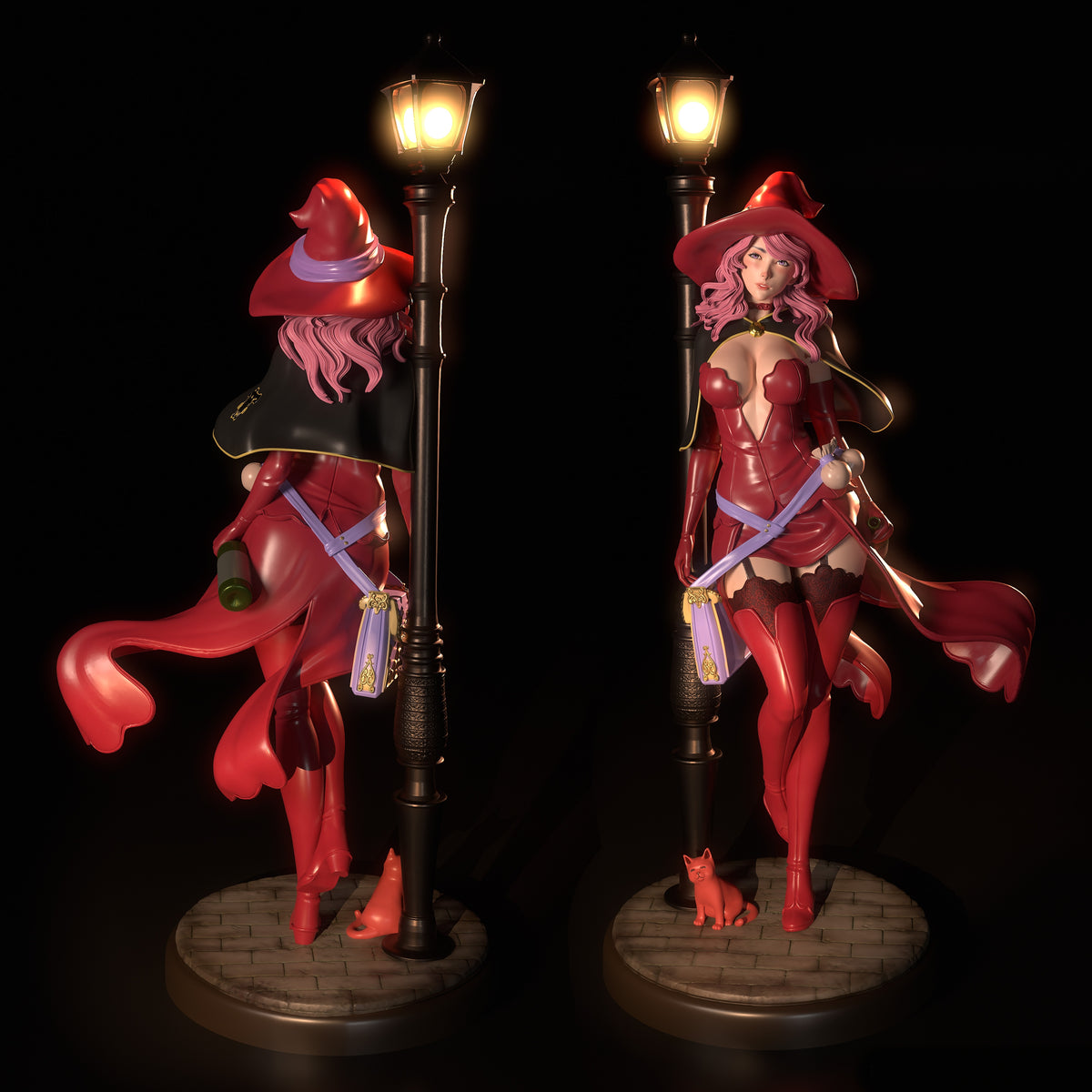 Vanessa Enoteca SFW/NSFW Sculpture (75mm to 500mm) - Unassembled/Unpainted/3D Print
