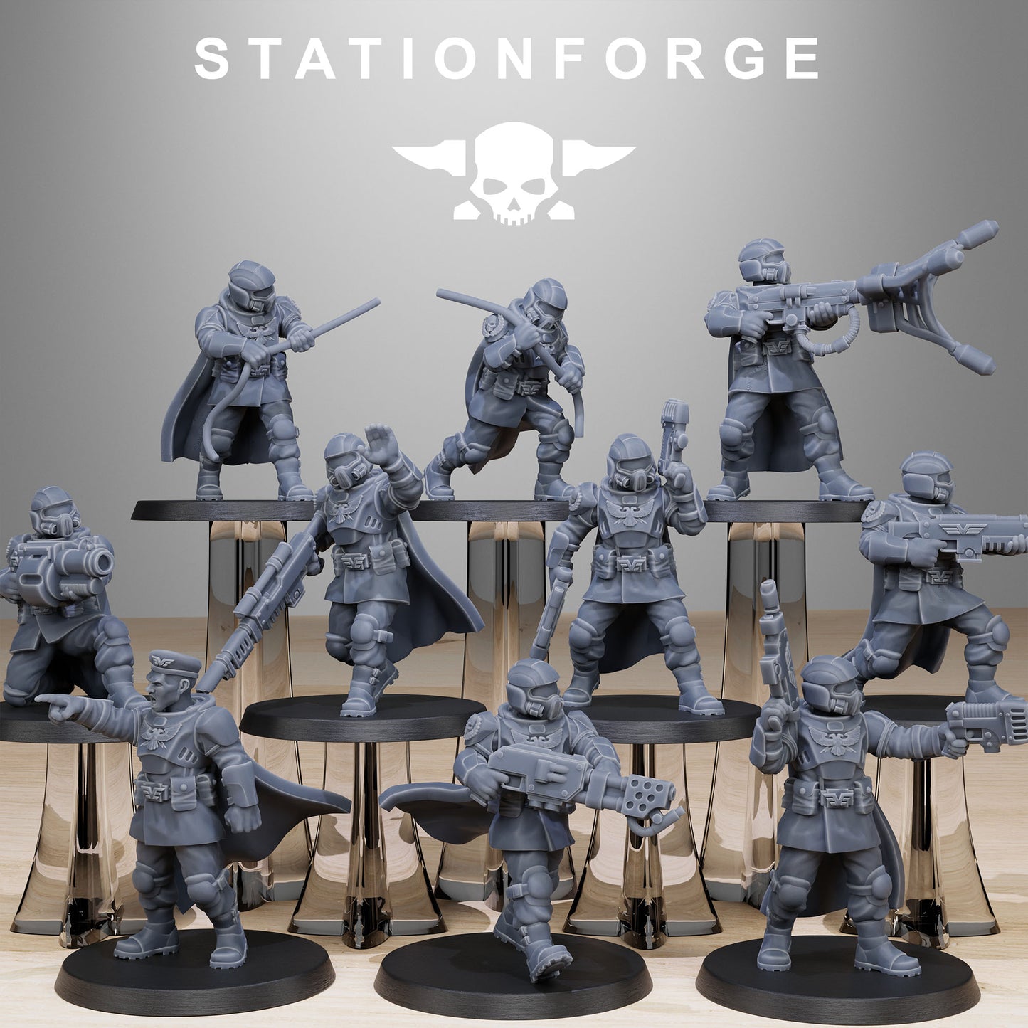 Vaskar Hunters - Tyranid Proxies - Compatible with Warhammer 40K - by Station Forge - Tabletop RPG Miniature - Roleplaying 3D Printed Fantasy Mini