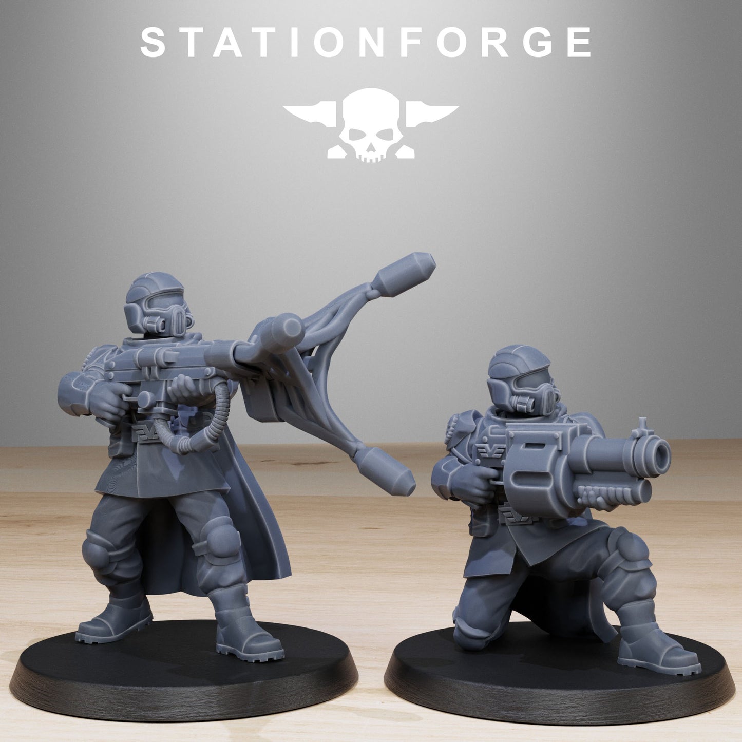 Vaskar Hunters - Tyranid Proxies - Compatible with Warhammer 40K - by Station Forge - Tabletop RPG Miniature - Roleplaying 3D Printed Fantasy Mini