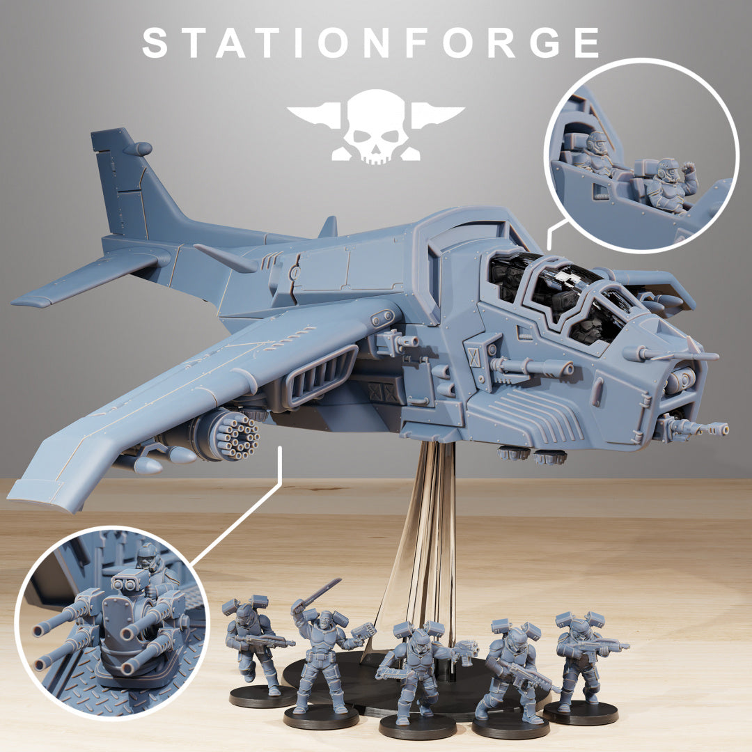 Vaskar Skyfire - Compatible with Warhammer 40K - by Station Forge - Tabletop RPG Miniature - Roleplaying 3D Printed Fantasy Mini