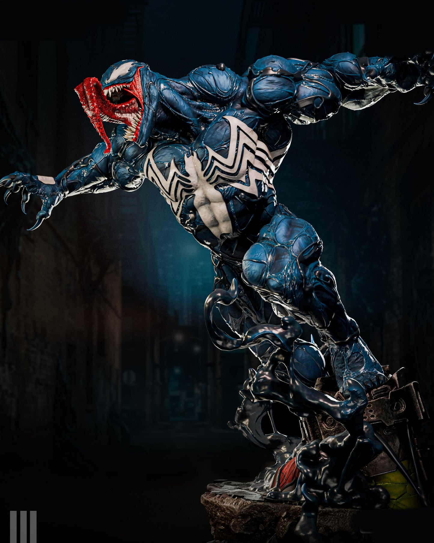 Venom Sculpture (75mm to 500mm) - Unassembled/Unpainted/3D Print