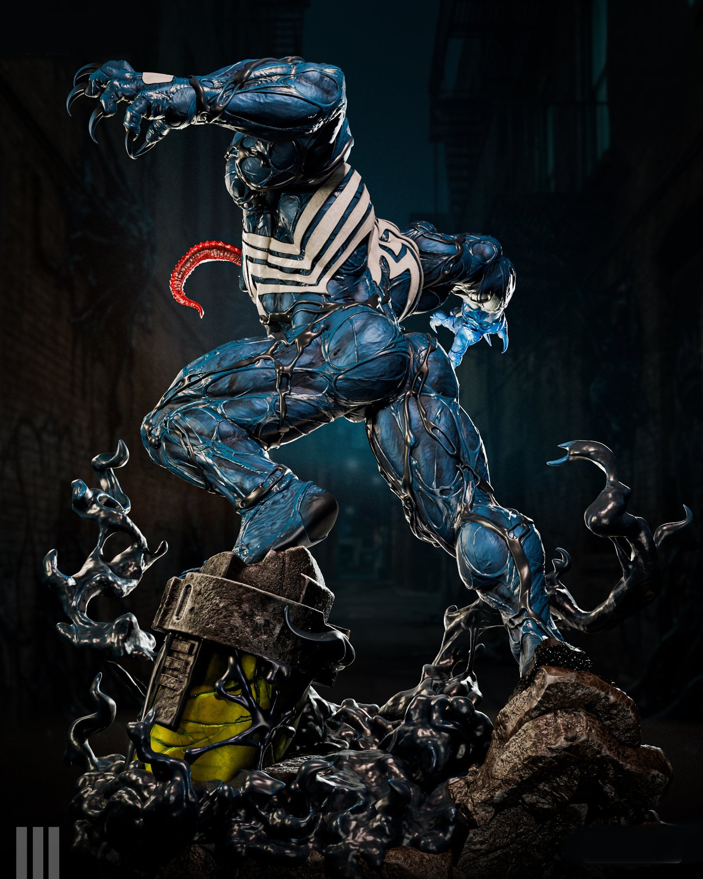 Venom Sculpture (75mm to 500mm) - Unassembled/Unpainted/3D Print