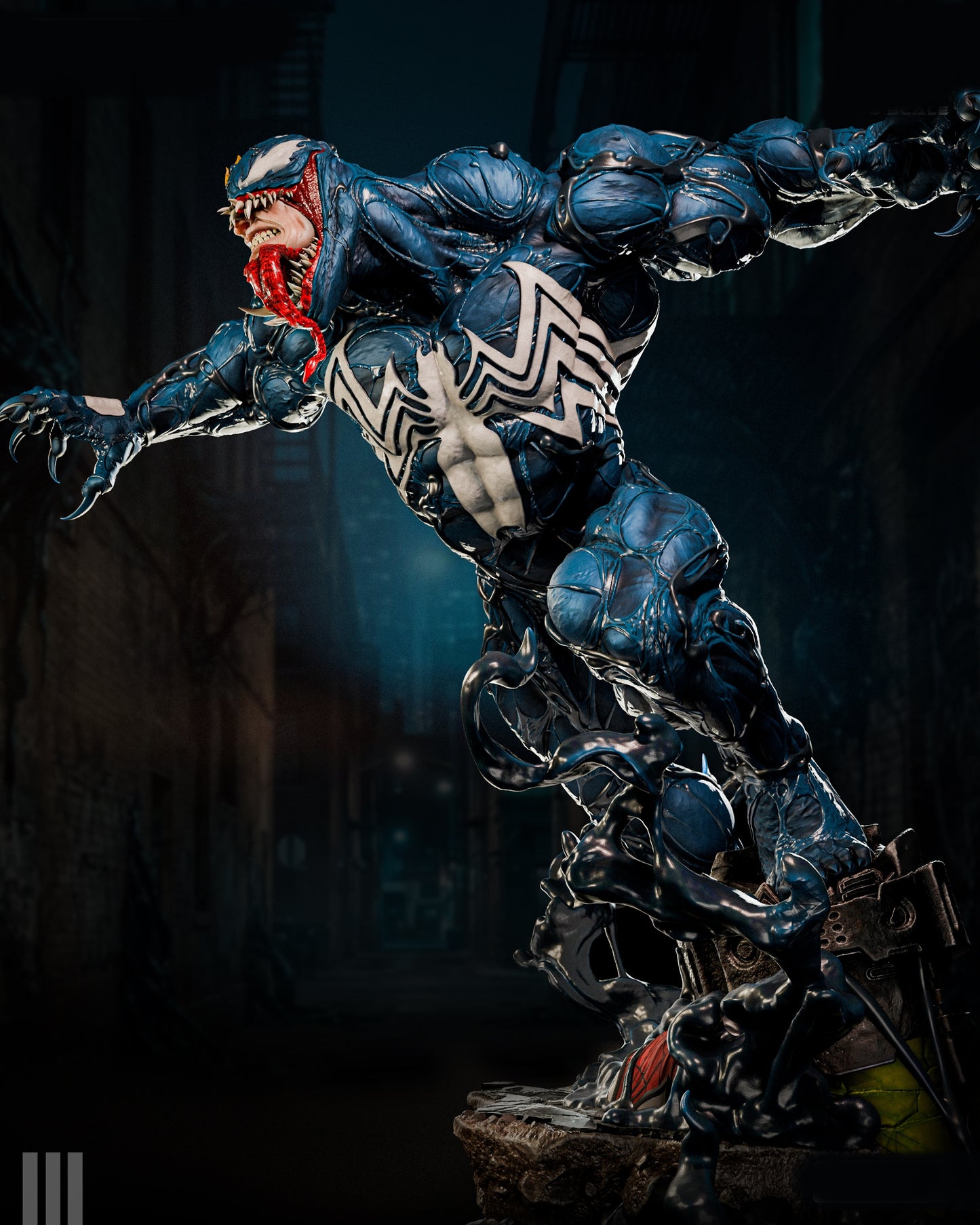 Venom Sculpture (75mm to 500mm) - Unassembled/Unpainted/3D Print