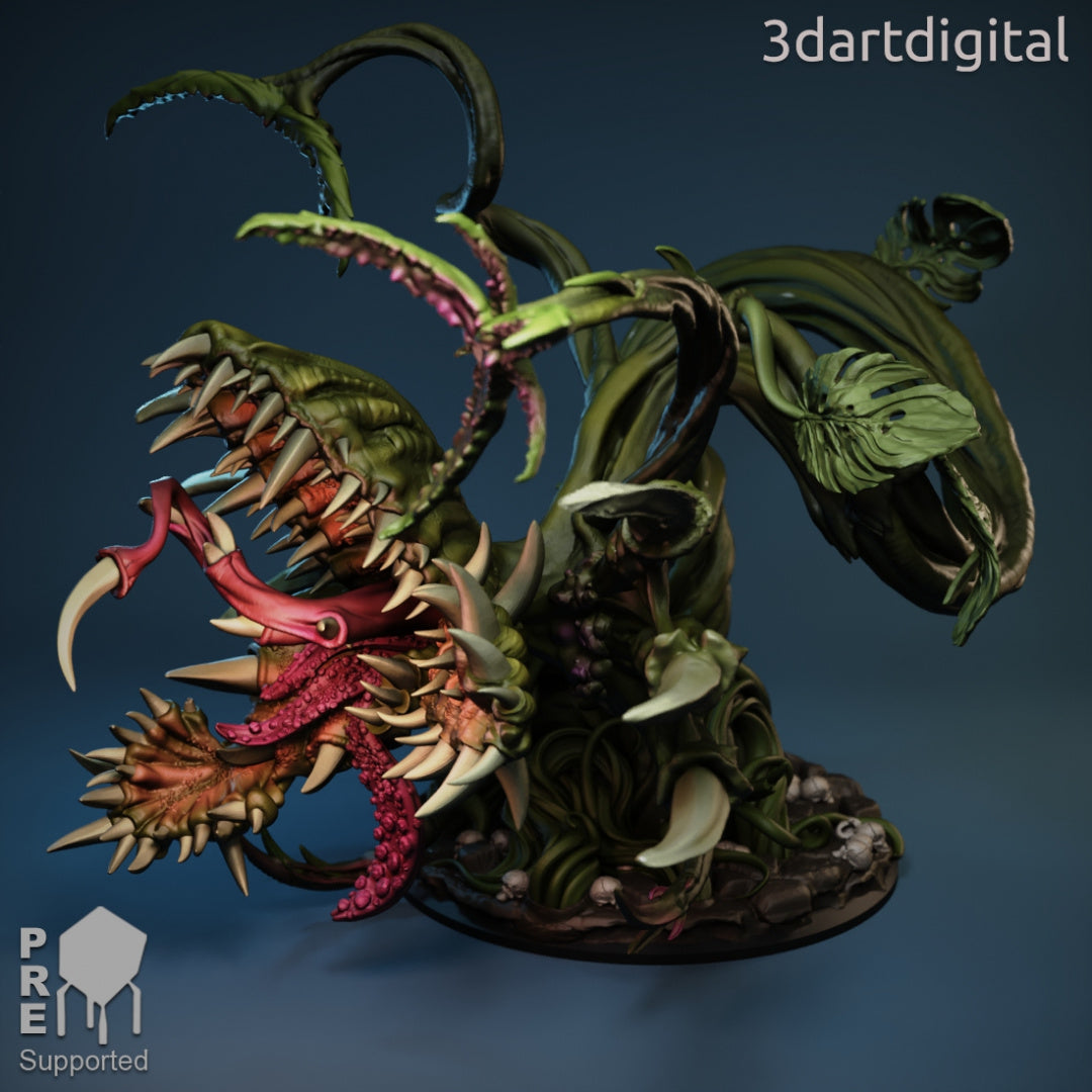 Verdant Doom - by 3dartDigital - Tabletop RPG Miniature - Roleplaying 3D Printed Fantasy Mini