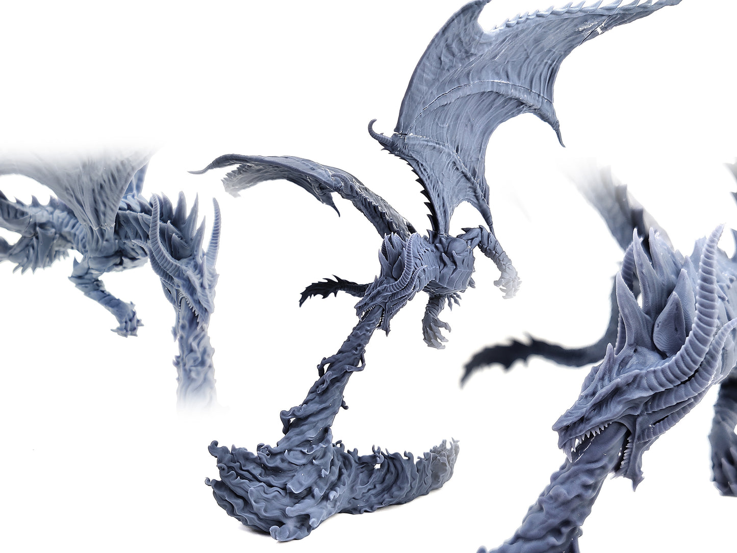 Vile Steel Dragon - Dragons Series - by Mini Monster Mayhem- Tabletop RPG Miniature - Roleplaying 3D Printed Fantasy Mini