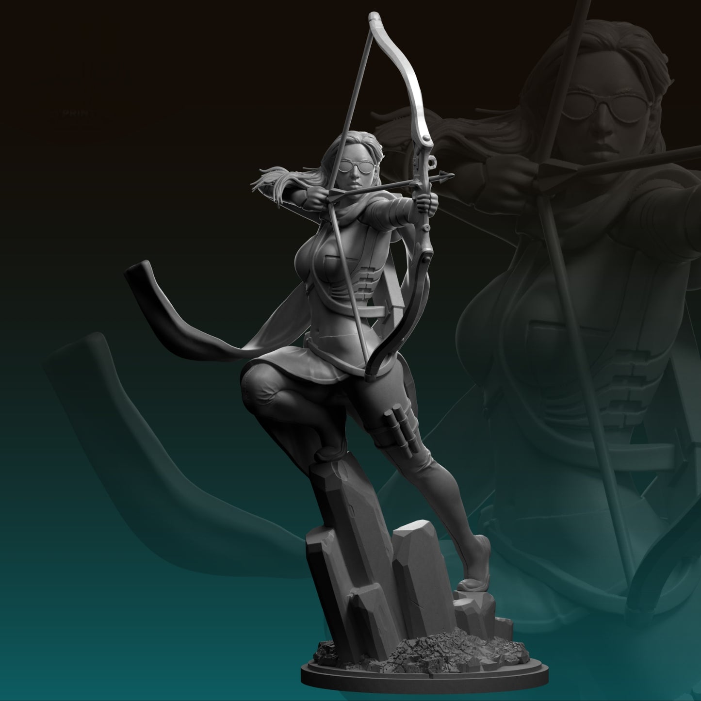 Kate Bishop(40mm - 75mm) TTRPG - Wargaming - Grimdark - MCP