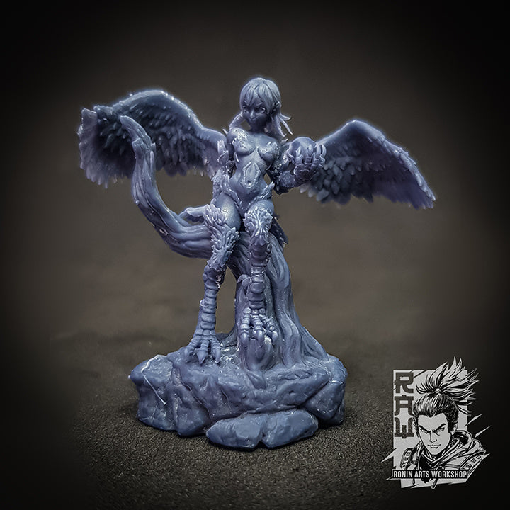 Vivi The Harpy - by RAW- Tabletop RPG Miniature - Roleplaying 3D Printed Fantasy Mini