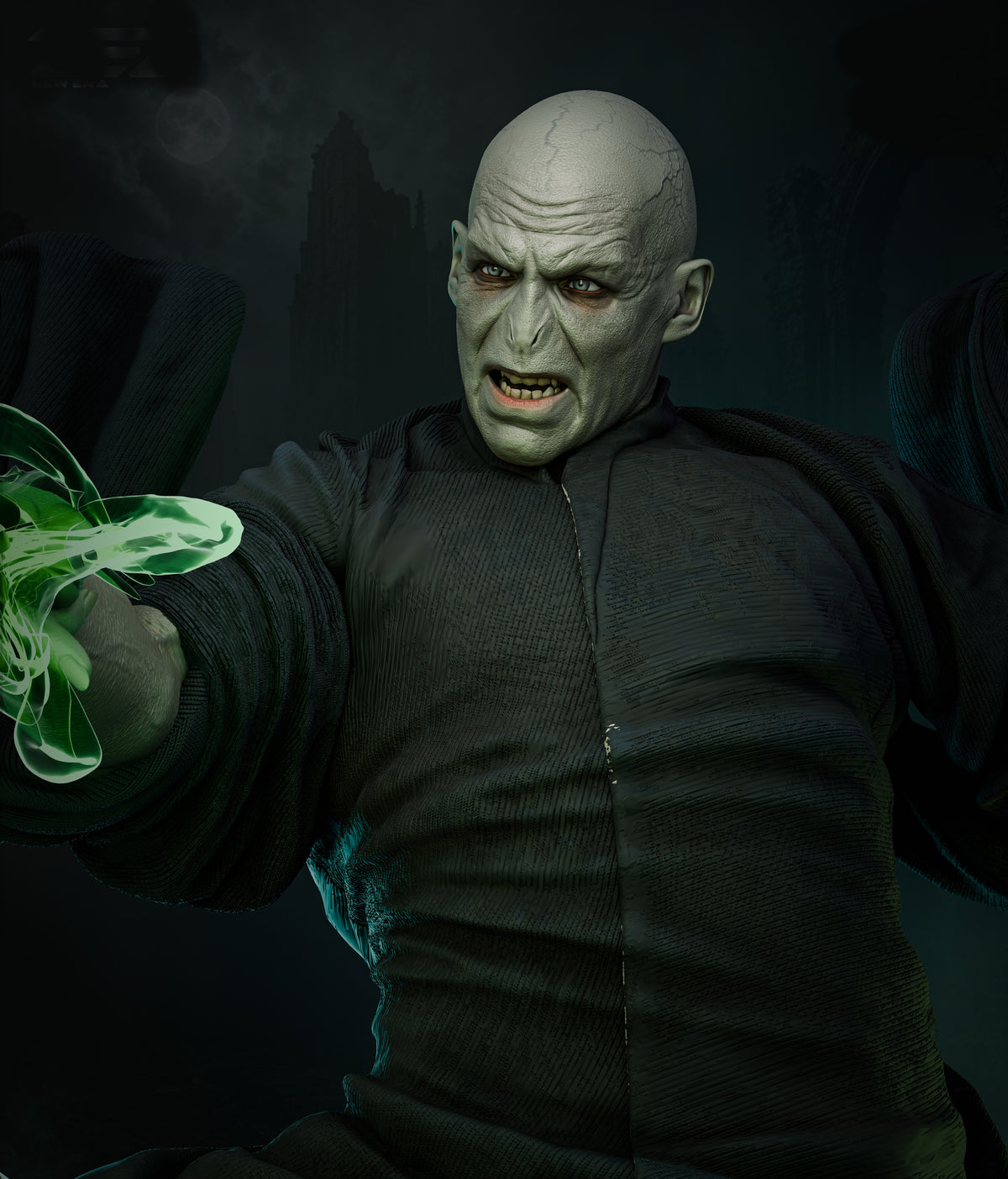 Voldemort The Dark Lord Sculpture (75mm to 500mm) - Unassembled/Unpainted/3D Print