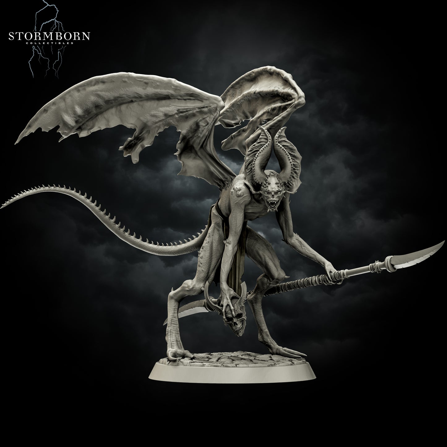 Vyrkol Demon - Lesser Demon - Compatible with Warhammer 40K - by StormBurn Miniatures - Tabletop RPG Miniature - Roleplaying 3D Printed Fantasy Mini