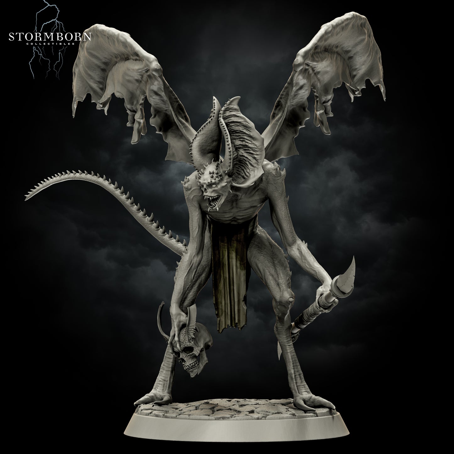 Vyrkol Demon - Lesser Demon - Compatible with Warhammer 40K - by StormBurn Miniatures - Tabletop RPG Miniature - Roleplaying 3D Printed Fantasy Mini