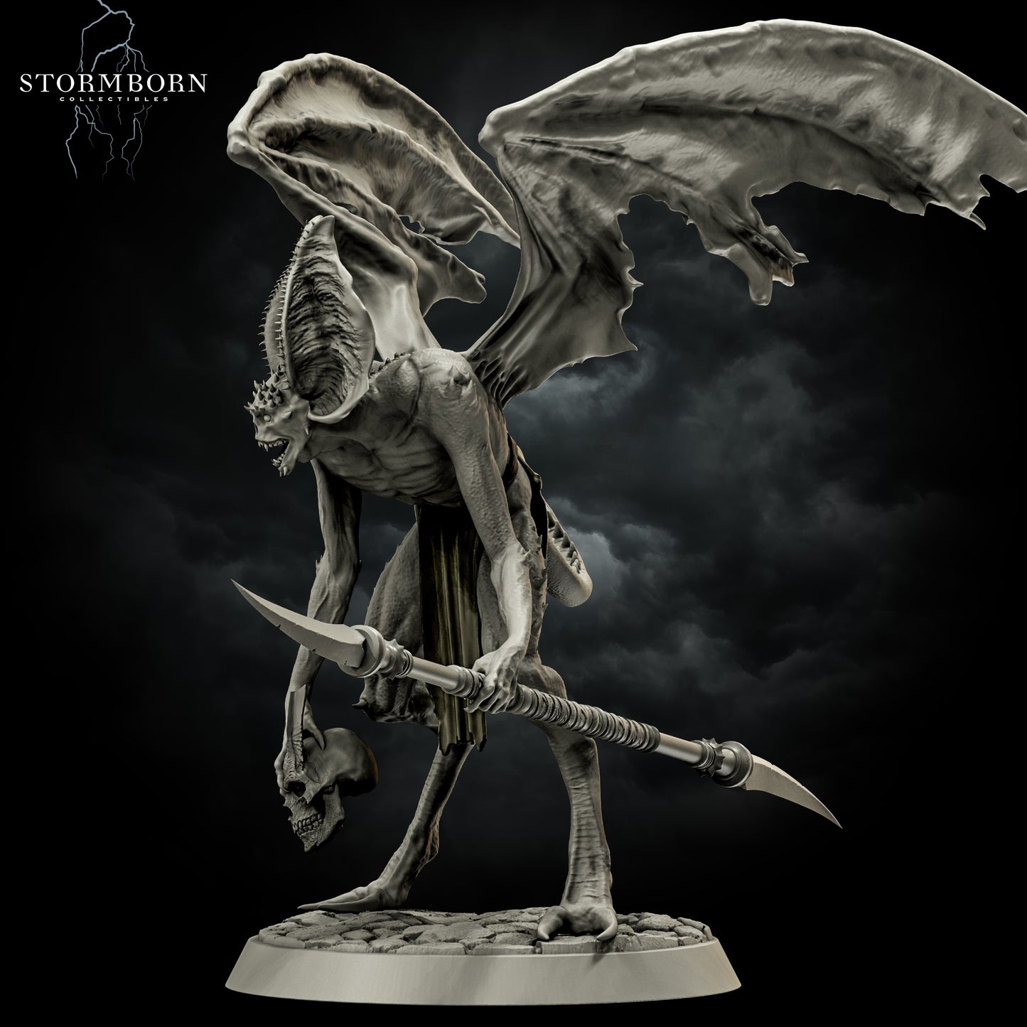 Vyrkol Demon - Lesser Demon - Compatible with Warhammer 40K - by StormBurn Miniatures - Tabletop RPG Miniature - Roleplaying 3D Printed Fantasy Mini