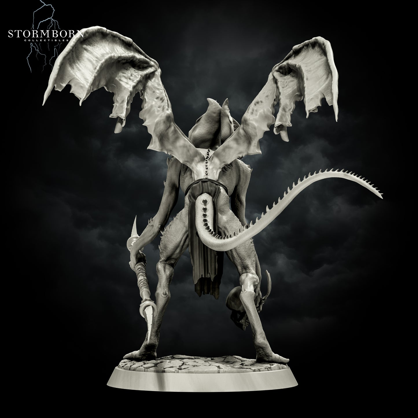 Vyrkol Demon - Lesser Demon - Compatible with Warhammer 40K - by StormBurn Miniatures - Tabletop RPG Miniature - Roleplaying 3D Printed Fantasy Mini