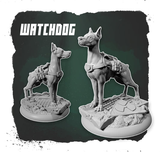 Watchdog - Familiar - Apocalyptic Survivor - Zombicide - Shadow run - Dungeons and Dragons - Ravenloft - by Medusa Project- Tabletop RPG Miniature - Roleplaying 3D Printed Fantasy Mini