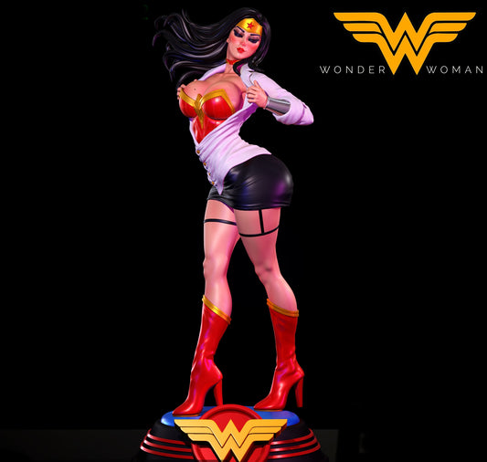 Wonder Woman SFW/NSFW Sculpture (75mm to 500mm) - Unassembled/Unpainted/3D Print
