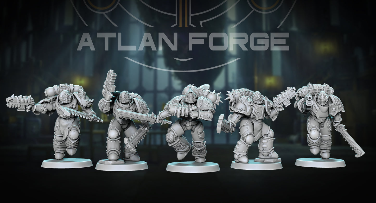 Wai Toa - Kaiwawao (Agressive Mediators) - Compatible with Warhammer 40K - by Atlan Forge - Tabletop RPG Miniature - Roleplaying 3D Printed Fantasy Mini