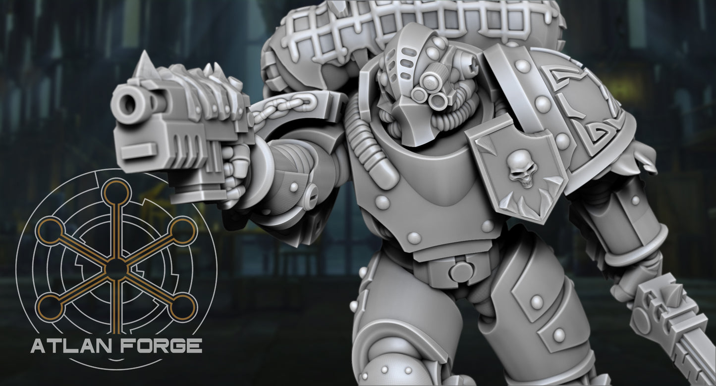 Wai Toa - Kaiwawao (Agressive Mediators) - Compatible with Warhammer 40K - by Atlan Forge - Tabletop RPG Miniature - Roleplaying 3D Printed Fantasy Mini