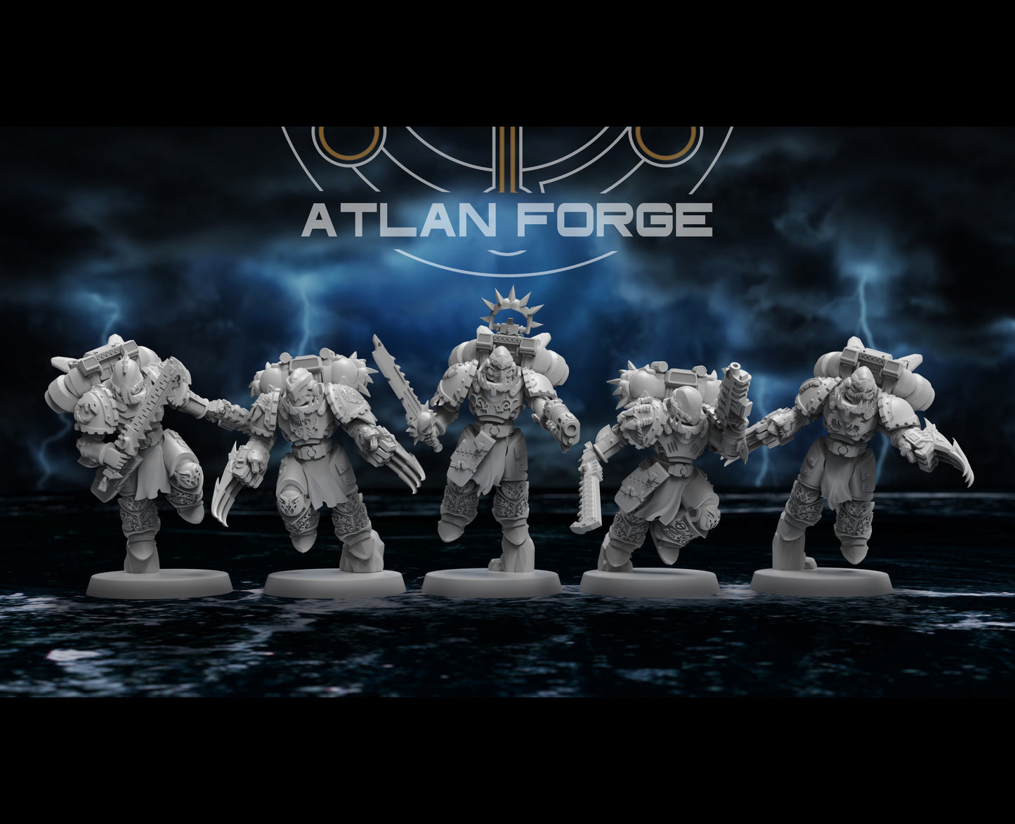 Wai Toa - Kaiwhakangau (Hunters) - Compatible with Warhammer 40K - by Atlan Forge - Tabletop RPG Miniature - Roleplaying 3D Printed Fantasy Mini