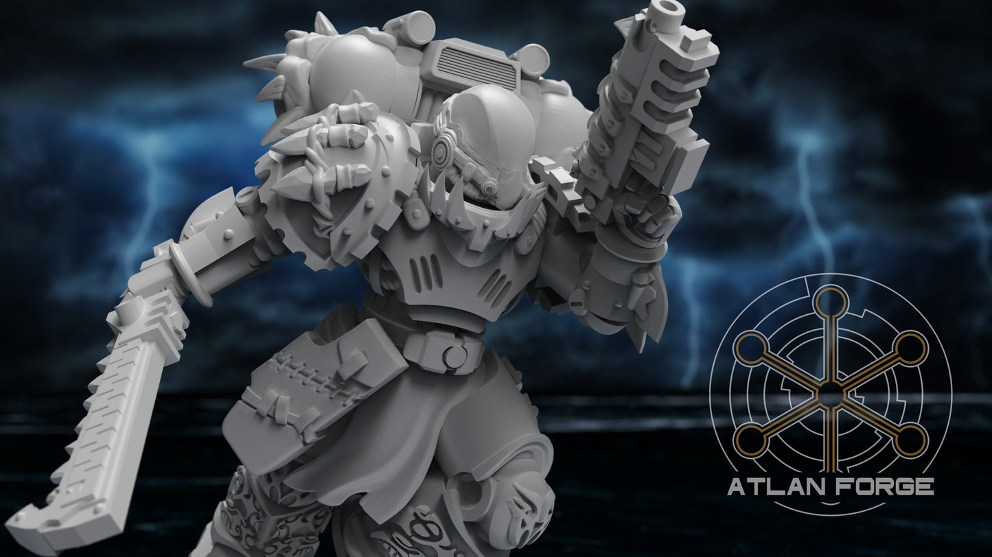 Wai Toa - Kaiwhakangau (Hunters) - Compatible with Warhammer 40K - by Atlan Forge - Tabletop RPG Miniature - Roleplaying 3D Printed Fantasy Mini