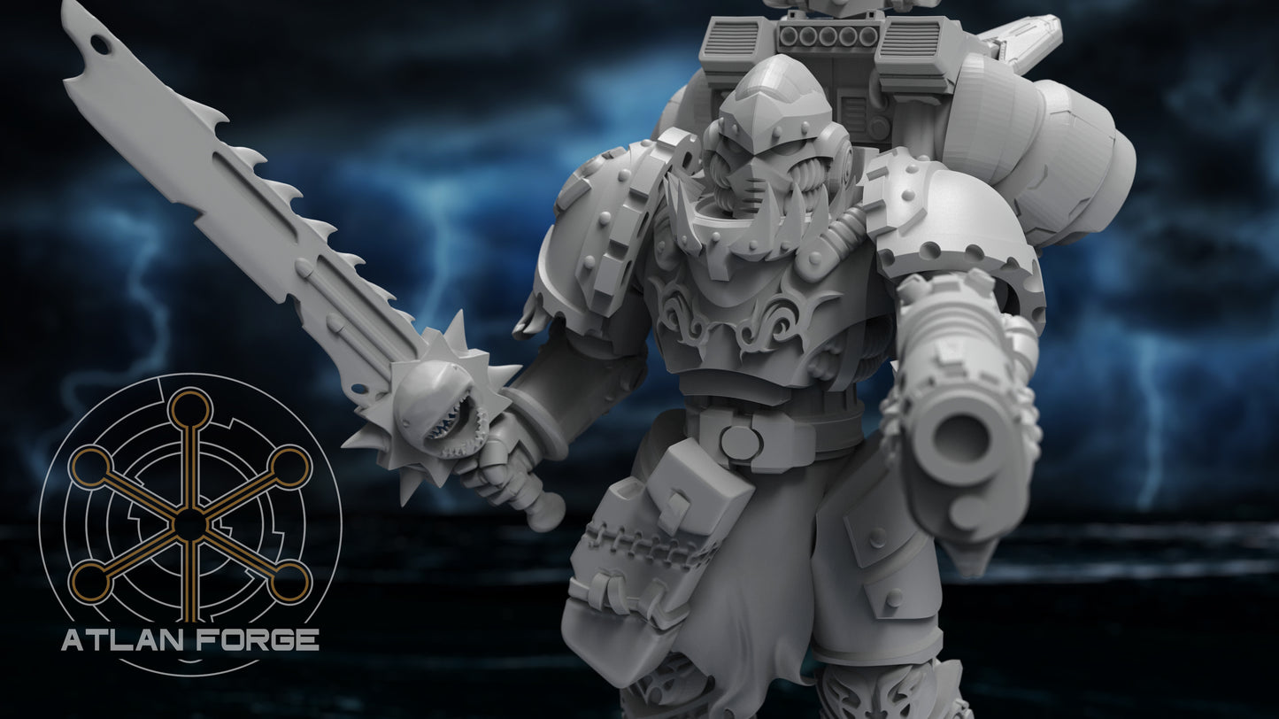 Wai Toa - Kaiwhakangau (Hunters) - Compatible with Warhammer 40K - by Atlan Forge - Tabletop RPG Miniature - Roleplaying 3D Printed Fantasy Mini