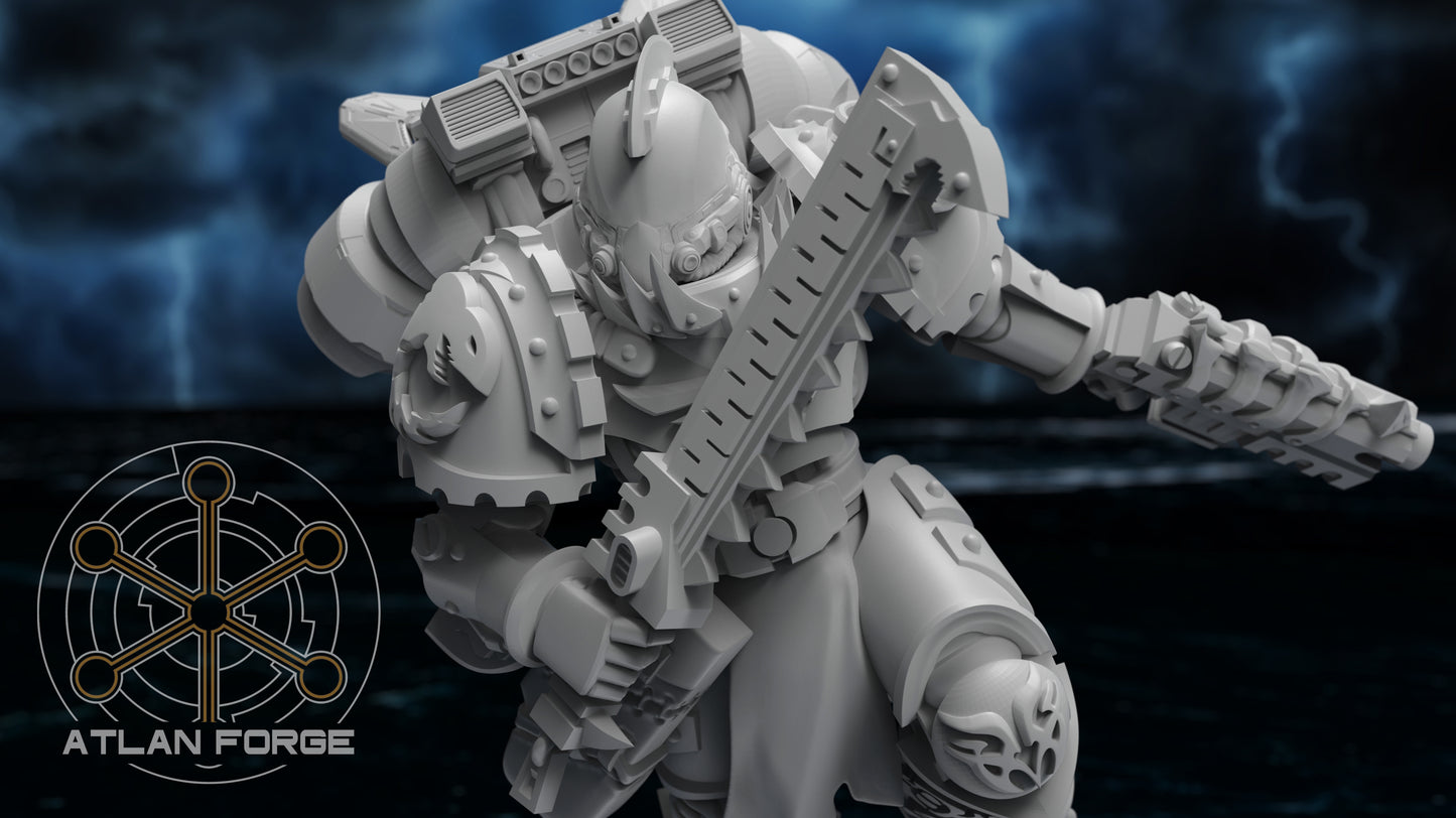 Wai Toa - Kaiwhakangau (Hunters) - Compatible with Warhammer 40K - by Atlan Forge - Tabletop RPG Miniature - Roleplaying 3D Printed Fantasy Mini