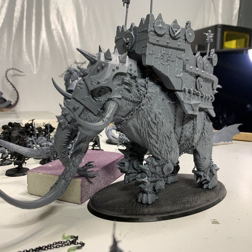 War Mammoth - Dungeons and Dragons - by Dungeons and Dragons - Tabletop RPG Miniature - Roleplaying 3D Printed Fantasy Mini