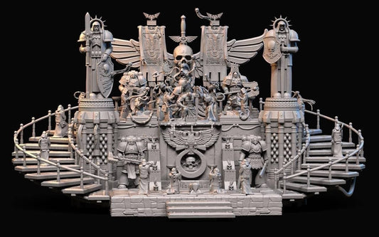 Emperors Chamber Diorama - by CA_3DArt- Tabletop RPG Miniature - Roleplaying 3D Printed Fantasy Mini