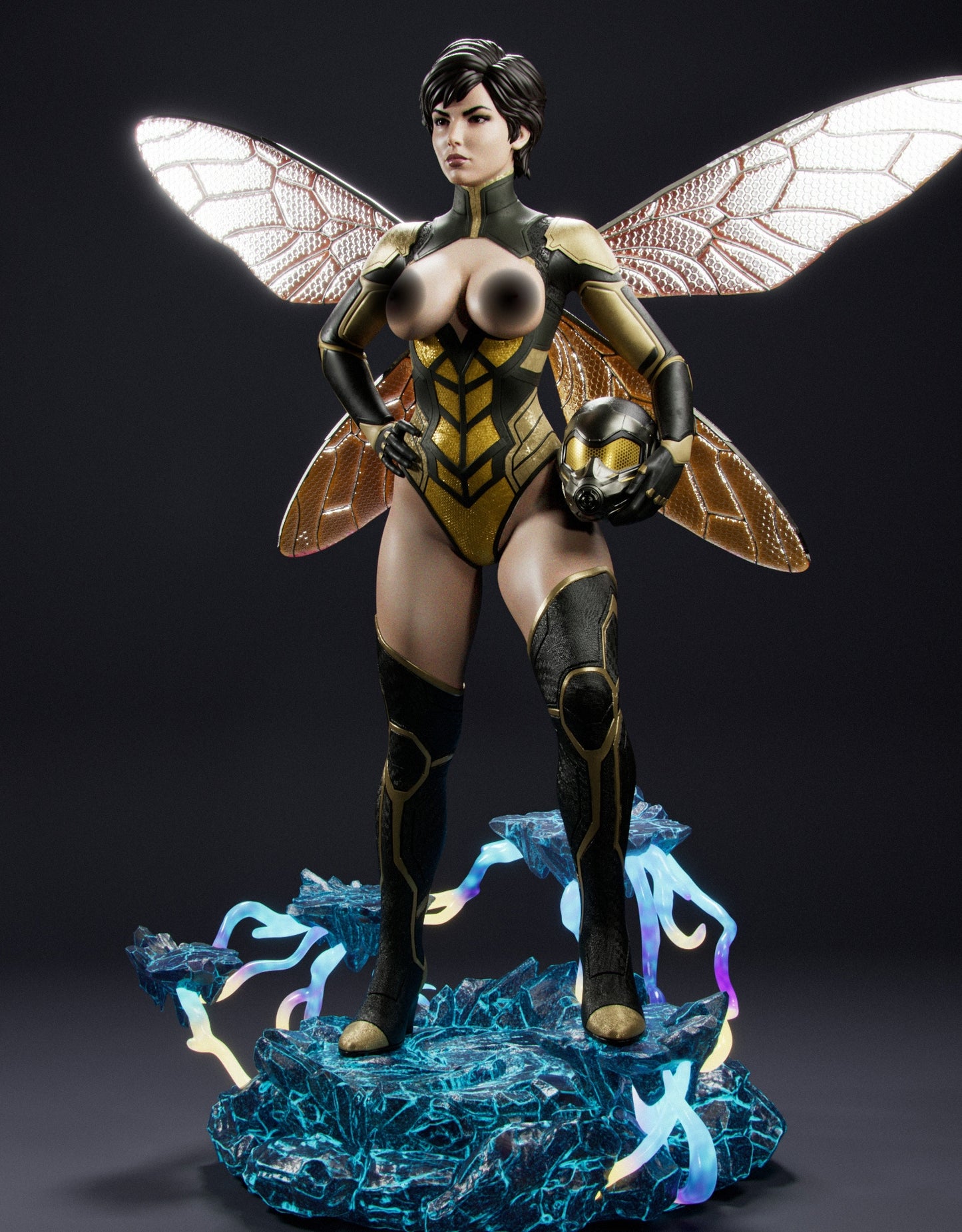 Wasp NSFW Sculpture (75mm to 500mm) - Unassembled/Unpainted/3D Print