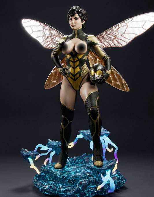Wasp NSFW Sculpture (75mm to 500mm) - Unassembled/Unpainted/3D Print