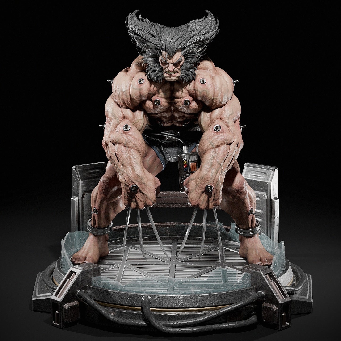 Weapon X Sculpture (75mm to 500mm) - Unassembled/Unpainted/3D Print